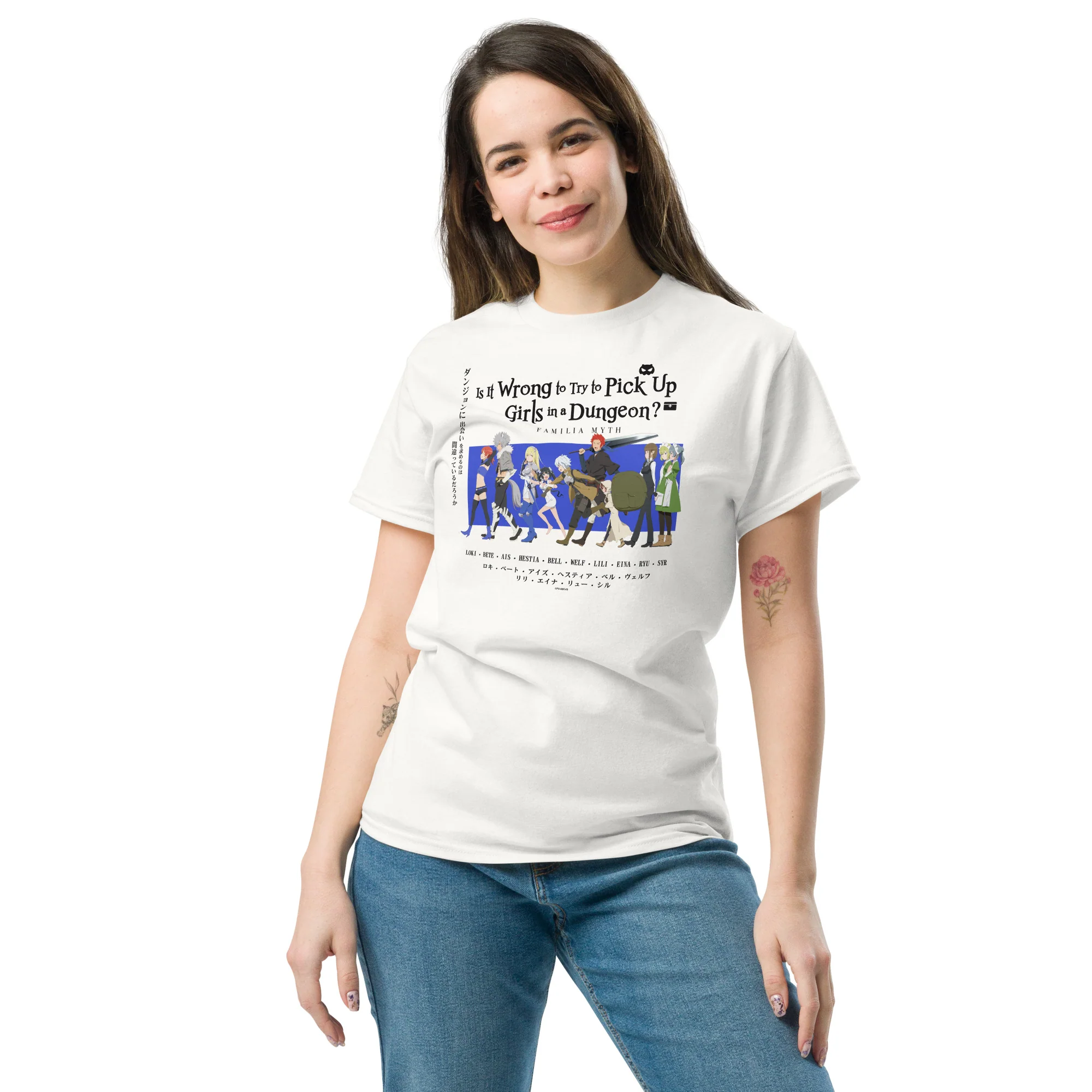 Is It Wrong to Try to Pick Up Girls in a Dungeon? - Bell & Friends T-shirt - Image 3